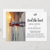 Photo Nous avons attaché le faire-part mariage de  (Devant / Derrière)