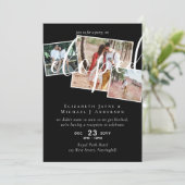 PHOTO Nous Avons Elopé Faire-part Réception Party (Debout devant)