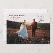 Photo : Nous Nous Marions Faire-part (Devant)