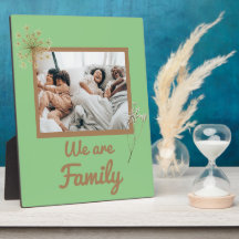 nous sommes une famille Plaque de table 8x10 avec 