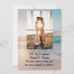 Photo Ocean Fiançailles Faire-part