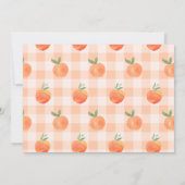 Photo One Sweet Peach Invitation Anniversaire (Dos)