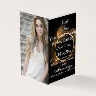 Photo or et Sweet sixteen noir