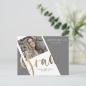 photo or graduation photo faire-part carte postale (Debout devant)