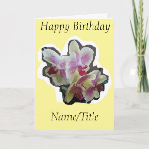Photo orchidée Anniversaire carte femme amie nana