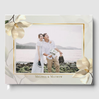 Photo Oriental White Magnolia Mariage Livre d'invi