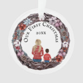 PHOTO Ornamemaneel kind voor eerste kerstmis Ornament (voorkant)