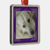 Photo ornement de Noël en violet (Droite)