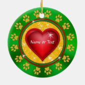 Photo, ornements personnalisés d'arbre de Noël de (Dos)