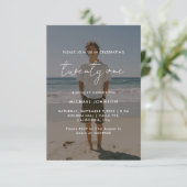 Photo Overlay 21e anniversaire Invitation Card ​ (Debout devant)
