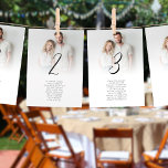 Photo Overlay Mariage Nom de l'invité Carte Numéro<br><div class="desc">Photo Overlay Mariage Nom du client Carte Numéro de tableau disponible numériquement et imprimé. Personnalisez facilement le texte avec chaque numéro de tableau et vos noms d'invités qui seront mis à jour simultanément de part et d'autre. Remplacez l'exemple de photo de chaque côté par vos propres favoris. Ajoutez chaque numéro...</div>