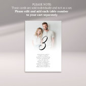 Photo Overlay Mariage Nom de l'invité Carte Numéro