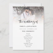 Photo Overlay Programme de mariage de script moder (Devant)