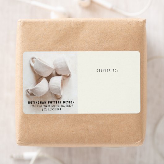 Photo Overlay Small Business Étiquette d'expéditio (En situation)