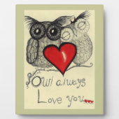 Photo Owl Always Love You - Plaque (Devant)