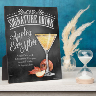 Photo Panneau de boisson signature : Plaque Appley Ever