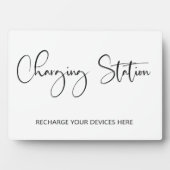 Photo Panneau de la station de recharge Plaque de table  (Devant)