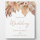 Photo Panneau d'entrée Mariage de Bohême Plaque (Devant)