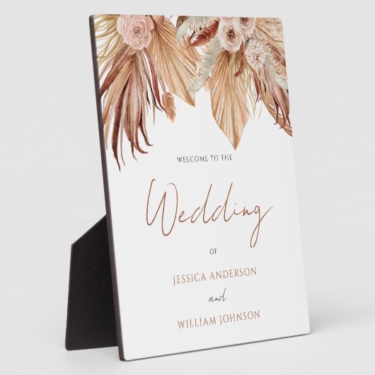 Photo Panneau d'entrée Mariage de Bohême Plaque (Côté)