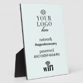 Photo Panneau d'information Wifi Plaque d'accueil (Côté)