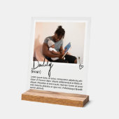 Photo papa et Noun personnalisée Description (Angle)