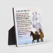 Photo Papa Poem Plaque - Cheval Design (Recto)