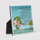 Photo Papa Poem Plaque - Conception de pêche (Recto)