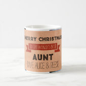 Photo papier Kraft Meilleure tante Christmas Mug (Centre)