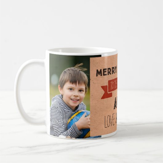 Photo papier Kraft Meilleure tante Christmas Mug (Gauche)