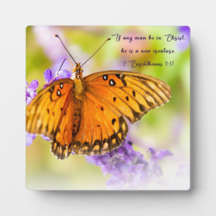Photo Papillon Christian Home Décor Plaque avec Easel