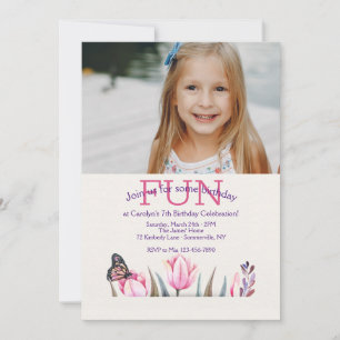 Photo Papillon de démonstration Invitation d'anniv