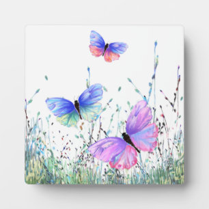 Photo Papillon de printemps volant dans la plaque de nat