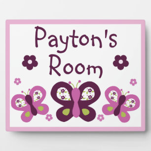 Photo Papillon et fleurs de prune de sucre Plaque de mor