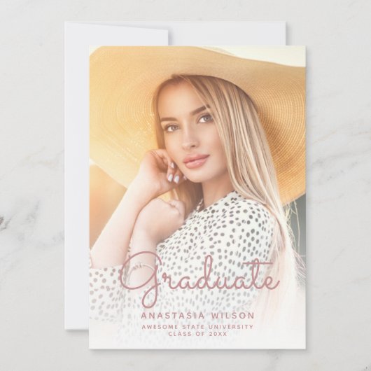 Photo Parties scintillant rose Glam Faire-part de (Devant)