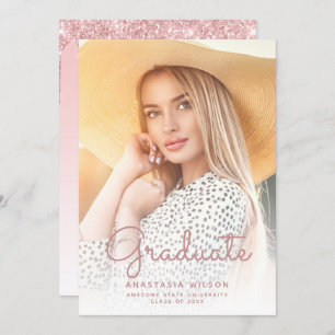 Photo Parties scintillant rose Glam Faire-part de 