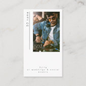 Photo party DJ Carte de visite mariage (Devant)