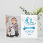 Photo Patinage sur glace Carte de remerciements d' (Debout devant)