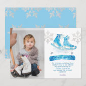 Photo Patinage sur glace Carte de remerciements d' (Devant / Derrière)