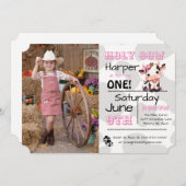 Photo Pays de la Vache Sainte Invitation de fête d (Devant / Derrière)