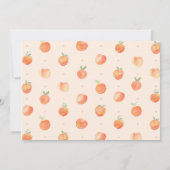 Photo Peach Anniversaire Invitation | Poche douce (Dos)