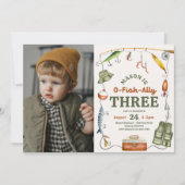 Photo Pêche 3e anniversaire Invitation (Devant)