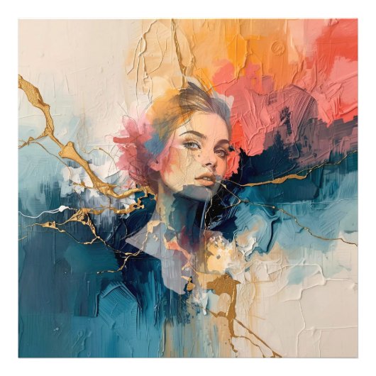Photo peinture murale abstraite, impression d'art modern (Devant)