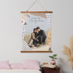 Photo personnalisable avec tapisserie suspendue