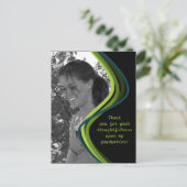 Photo personnalisable - Carte de remerciements de (Debout devant)