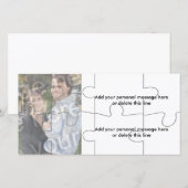 Photo personnalisable "Fausse" carte de puzzle - 8 (Devant / Derrière)