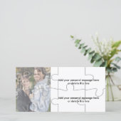 Photo personnalisable "Fausse" carte de puzzle - 8 (Debout devant)