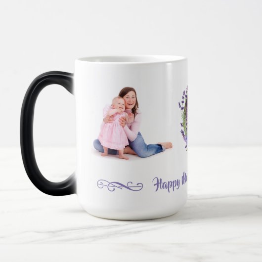 Photo personnalisable Fête des Mères Morphing Mug (Gauche)