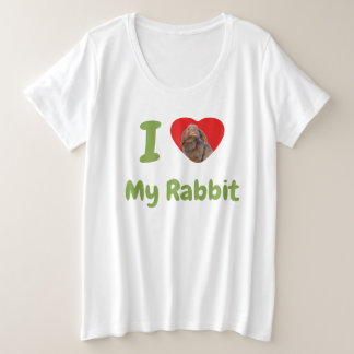 Photo personnalisé J'adore mon lapin Holland Lop