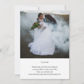 Photo Personnalisé Mariage Elopement Faire-part (Devant)