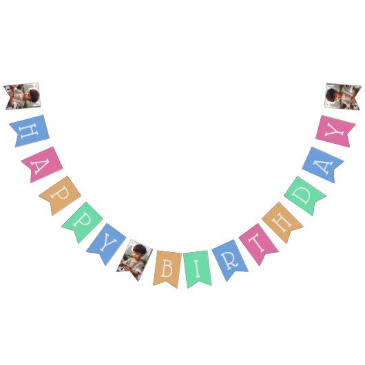 Photo personnalisée 16 Drapeaux Joyeux anniversair (Tout)
